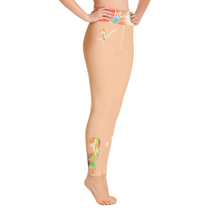 Casual wear Leggings for moms- #godisawoman. Workout Leggings- Black, Beige, Teal. WickedYo.